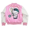 Seattle Mariners Youth Hello Kitty Reversible Pink Jacket