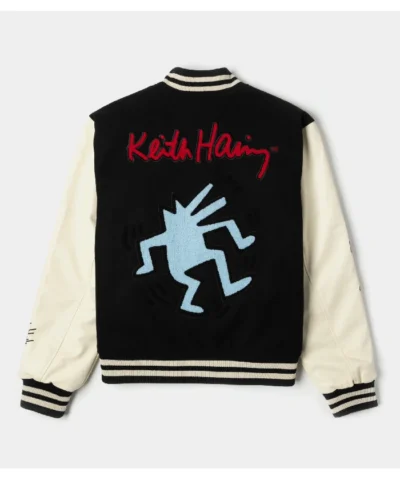 Shop Keith Haring X SP Varsity Bomber Jacket