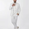 Shop Now 3-Piece Wedding Antonio Off White Suit For Men