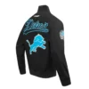 Shop Now Black Detroit Lions Living Large Full-Zip Twill Cotton Jacket