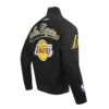 Shop Now Black Los Angeles Lakers Living Large Full-Zip Twill Cotton Jacket