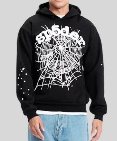 Shop Now Black and White Sp5der Hoodie