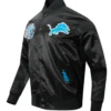 Shop Now Detroit Lions City Arch Black Satin Jacket