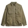 Shop Now Green Army Cotton Jacket