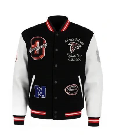 Shop Now OVO Atlanta Falcons Letterman Varsity Jacket For Sale