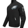 Shop Now Philadelphia Eagles Living Large Twill Black Jacket