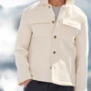 Shop Now Ryan Gosling Beige Wool Jacket