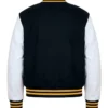 Shop Now Solflare Black and White Varsity Jacket