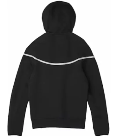 Shop Now Tech Windrunner Reflective Black Fleece Full Zip Jacket 