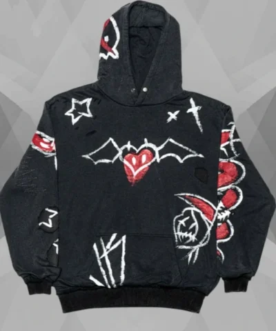 Shop Now Very Cool Graffiti Black Pullover Hoodie
