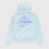 Stussy Surf Size Blue Zip-Up Hoodie