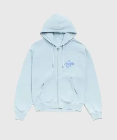 Stussy Surf Size Zip Blue Hoodie