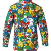 Super Mario Characters Printed Dress Shirt