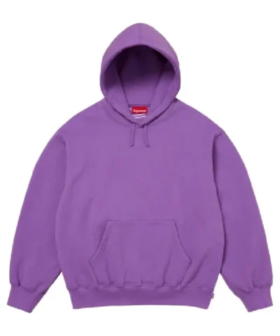 Supreme Applique Purple Satin Hoodie