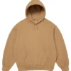 Supreme Applique Tan Satin Hoodie