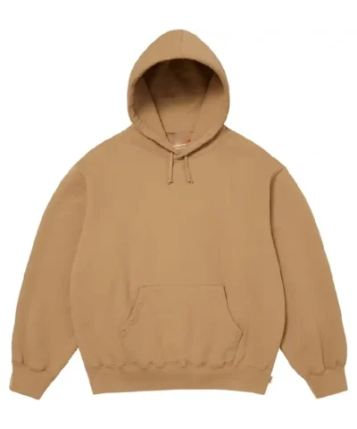 Supreme Applique Tan Satin Hoodie