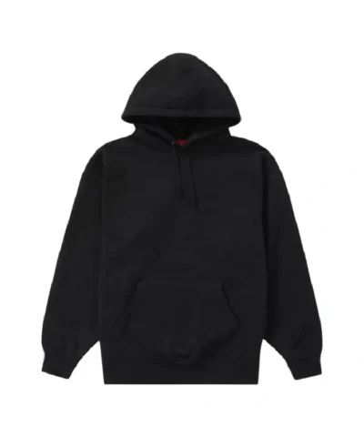 Supreme Satin Applique Black Hoodie