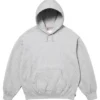 Supreme Satin Applique Grey Hoodie