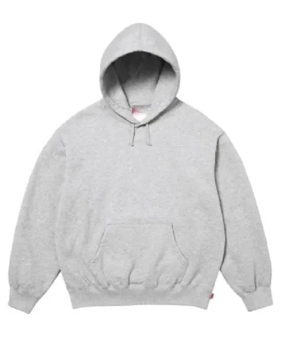 Supreme Satin Applique Grey Hoodie