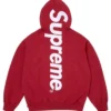 Supreme Satin Applique Red Hoodie