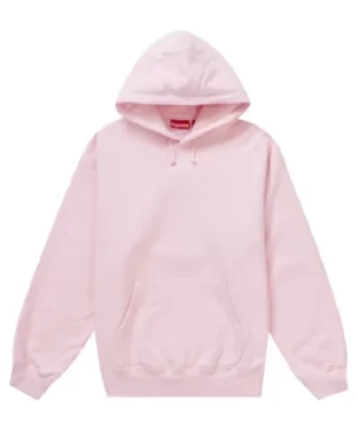 Supreme Satin Pink Applique Hoodie