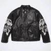 Supreme Ys by Yohji Yamamoto Black and White Leather Jacket