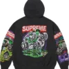 Supreme x Grave Digger Full Zip Black Hoodie 
