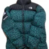 Supreme x TNF Green Leopard Insulated Nuptse Jacket
