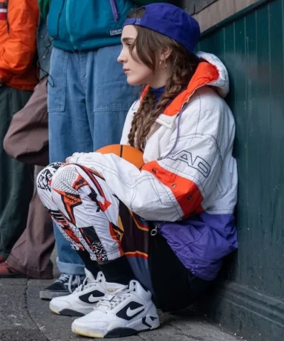 Talia Ryder 2026 Movie 4 Kids Walk Into a Bank Paige Oversized Multicolor Jacket