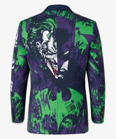 The Dark Knight Batman vs Joker Printed Blazer