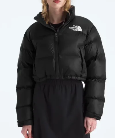 The North Face Womens Nuptse Short Puffer Black Jacket