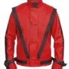 Thriller Michael Jackson Red Leather Jacket