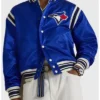 Toronto Jays Varsity Full Snap Bomber Jacket