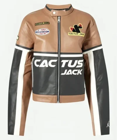 Travis Scott Cactus Jack Leather Jacket