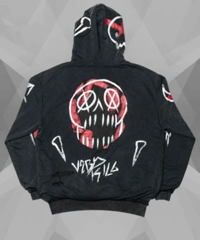 Very Cool Graffiti Black Pullover Hoodie
