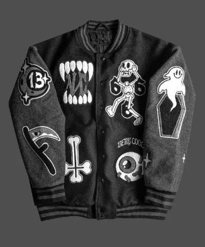 Very Cool Play Cruel Black Wool Varsity Jacket For Men and Women 