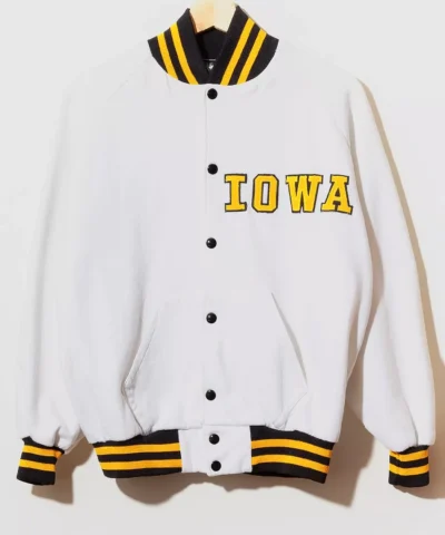 Vintage 1980s University of Iowa Varsity Jacket