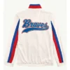 White Atlanta Braves Rebound Full-Zip Track Jacket