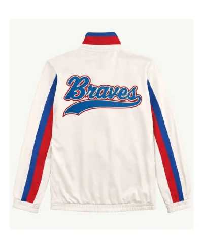 White Atlanta Braves Rebound Full-Zip Track Jacket