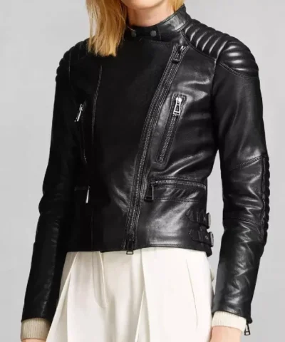 Womens Jacket Motorcycle Black