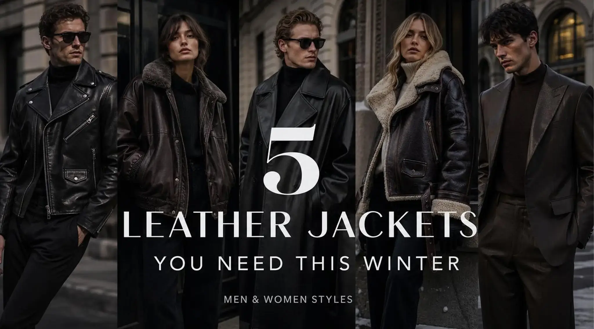 5 Leather Jackets You Need This Winter