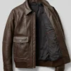 A2 Flight Leather Bomber Brown Jacket
