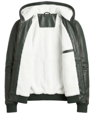 Baston Leather Bomber Jacket
