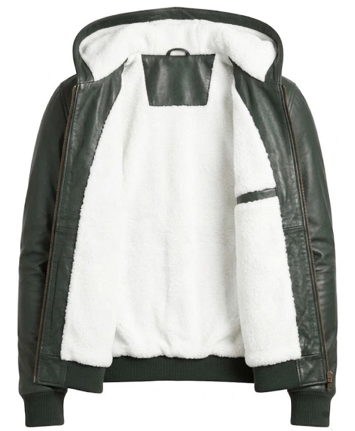 Baston Leather Bomber Jacket
