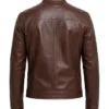 Bickford Cognac Brown Real Leather Biker Jacket