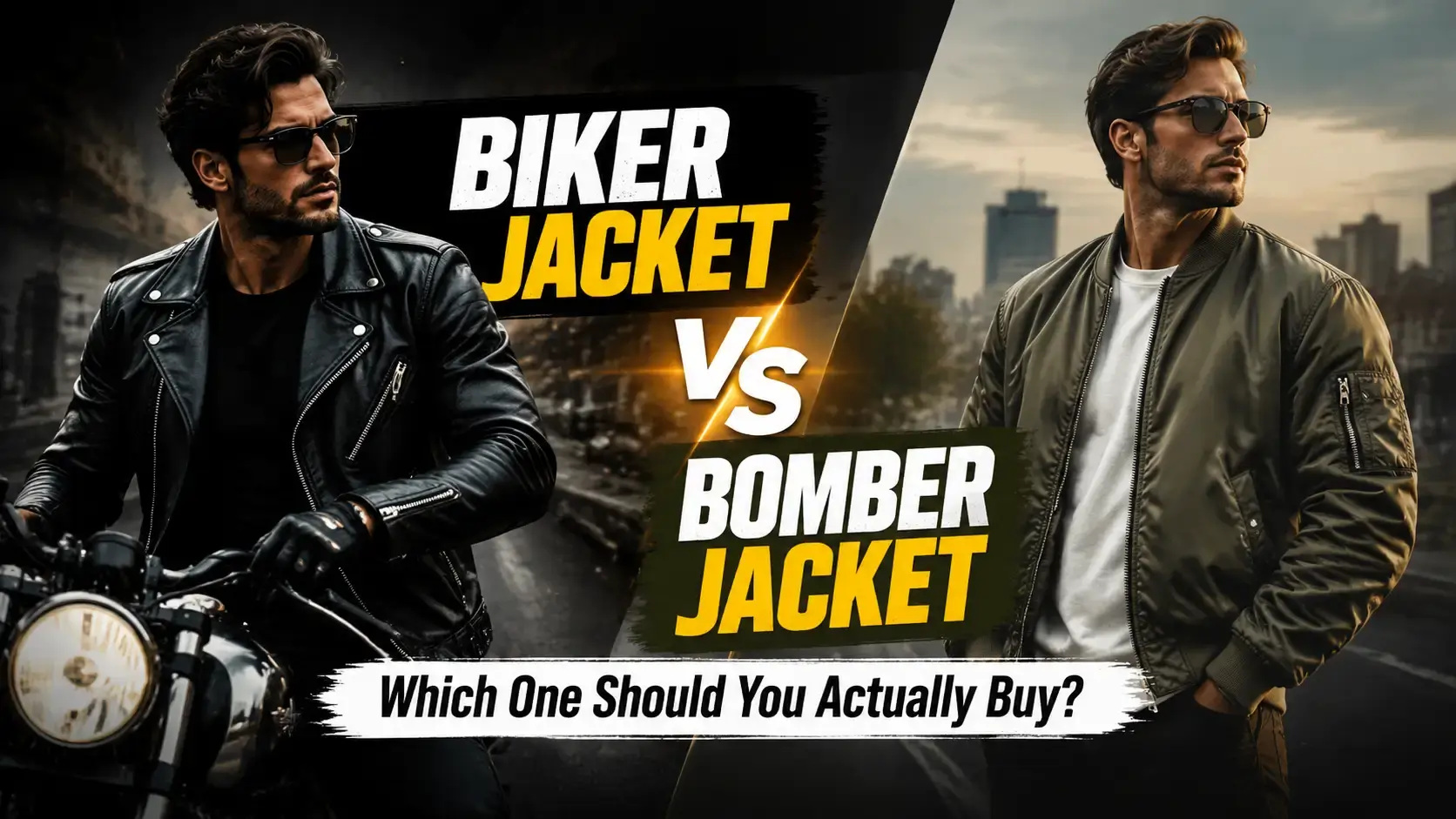 Biker Jacket vs Bomber Jacket
