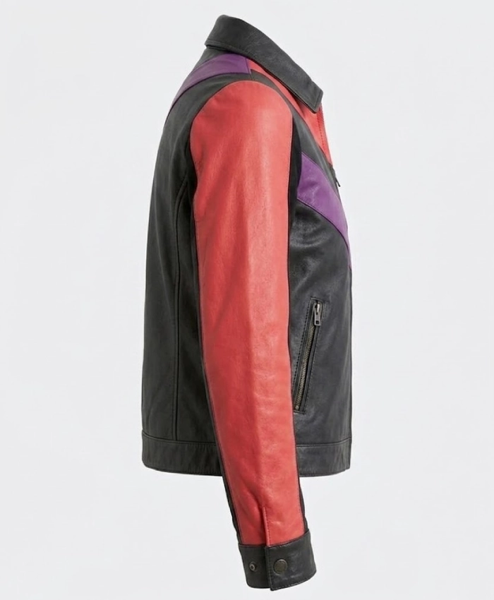 Biker Leather Bomber Jacket