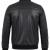 Black Bomber Leather Jacket