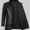 Black Lambskin Length Car Coat Mens Bristol