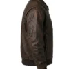 Bomber Brown Leather Jacket
